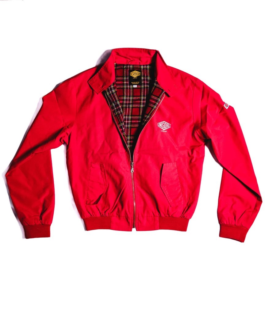 Lonsdale Harrington jacket in Red, Medium – Bleachers and Co. Main